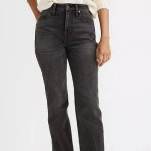 Madewell curvy bootcut black jeans